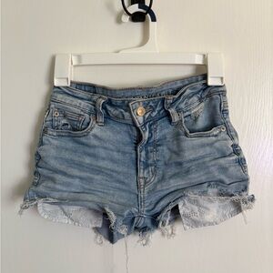 Denim Blue Distressed Women's Shorts